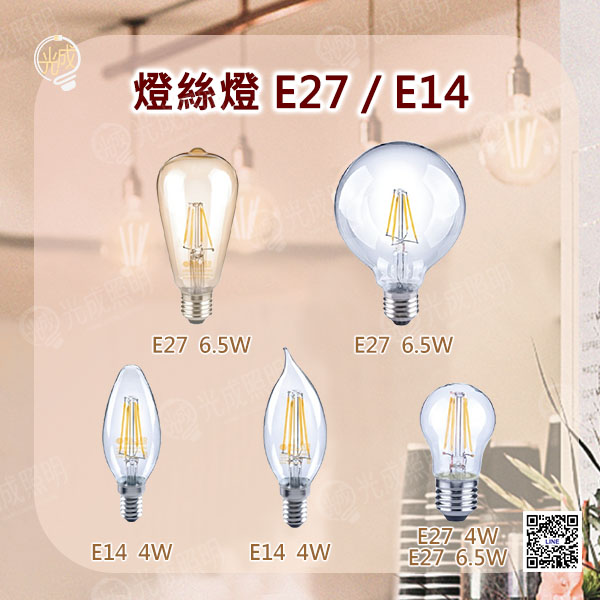 舞光 燈絲燈 E27/E14